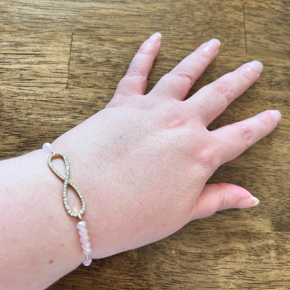 Pink Infinity Bracelet - Picture 2 of 8